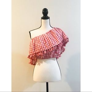 NWT One- Shoulder crop top